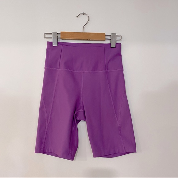 Girlfriend Collective | Compressive High Waisted Bright Bike Shorts - Picture 2 of 7